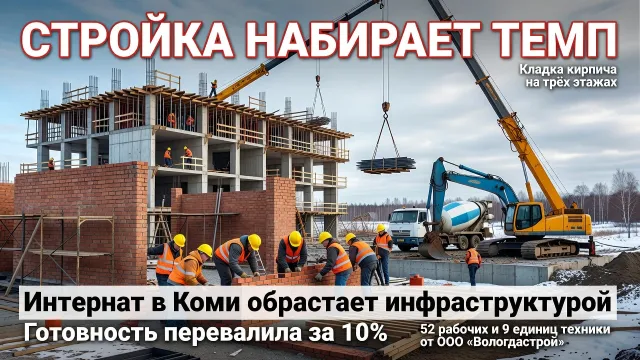 Стройка набирает темп. Интернат в Коми обрастает инфраструктурой